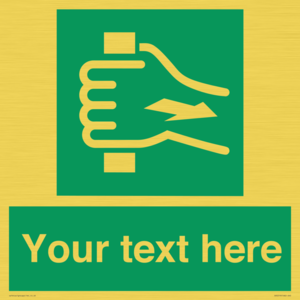 Custom Pull Bar Sign